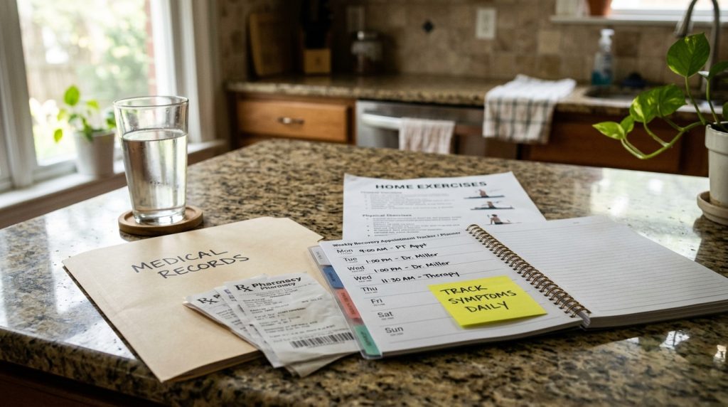 Atlanta personal injury medical records and treatment tracker with appointment notes