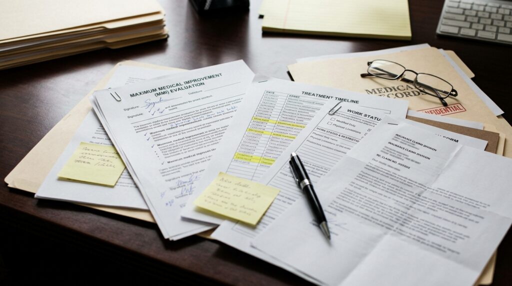 New York maximum medical improvement personal injury claim documents